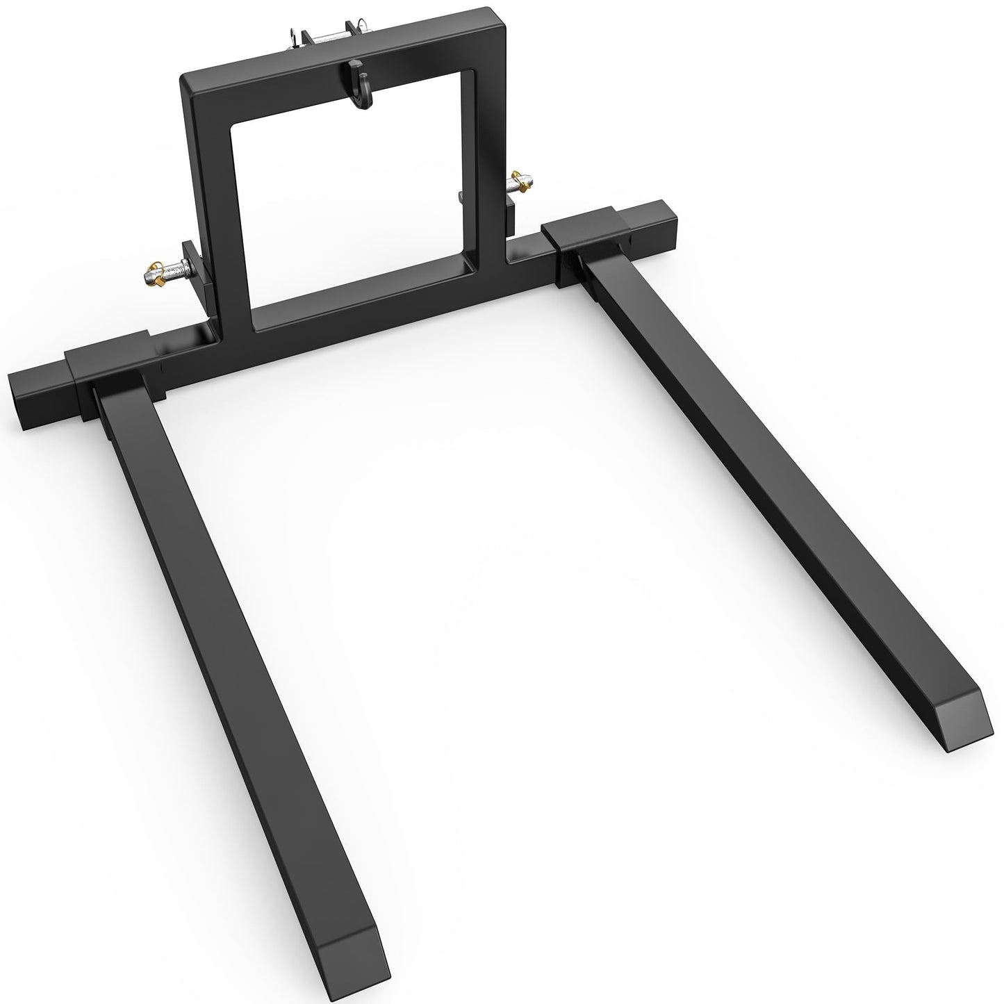 YITAMOTOR 3 Point Hitch Pallet Fork, 1500lbs Capacity Adjustable Pallet Fork Quick Hitch for Category 1