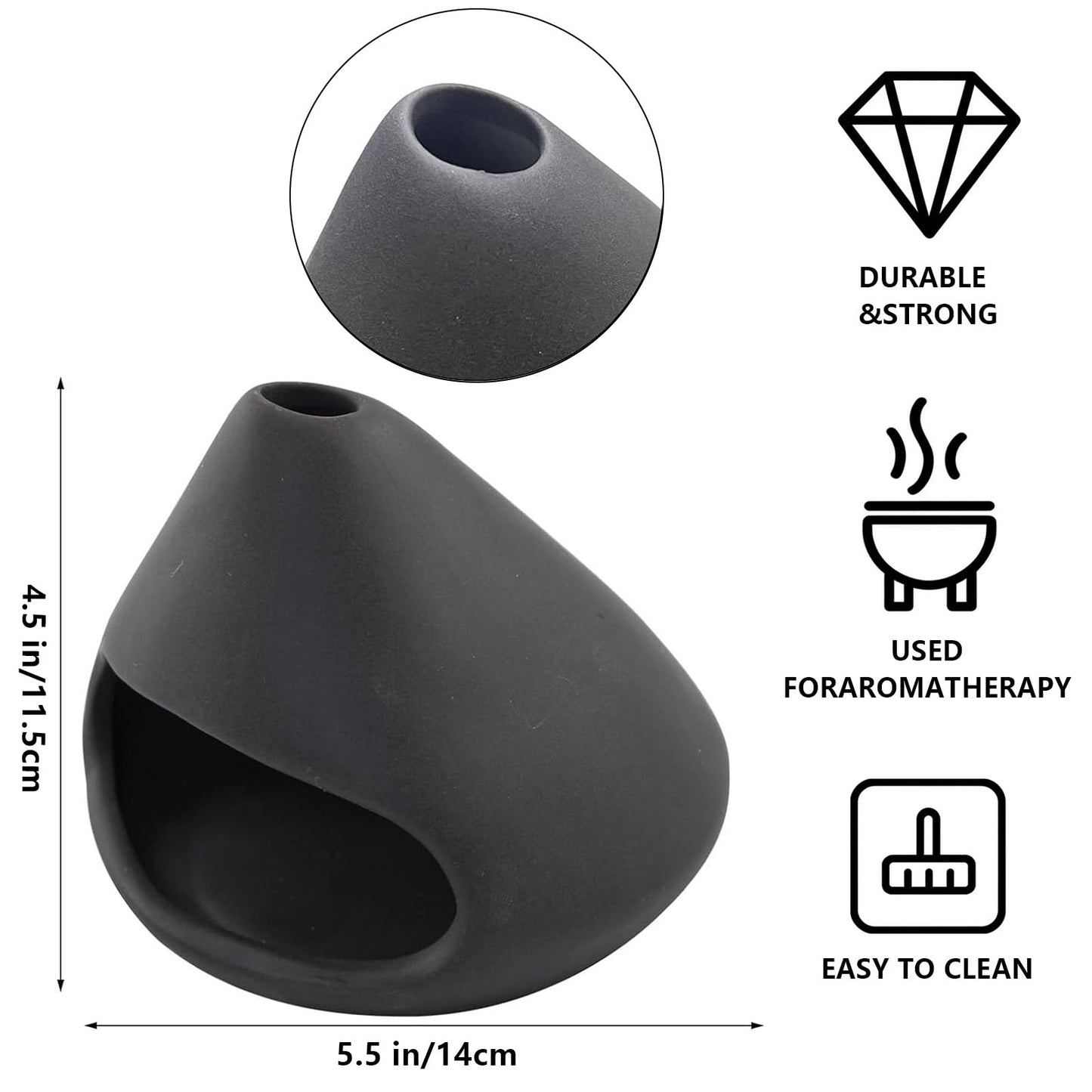 Ceramic Palo Santo Holder Incense Burner with Handcraft Small Ceramic Sage Burner Holder， for sage、Cone Burning, Aromatic Home Decor, Ceramic ash Tray, Anxiety Relief Meditation for Women