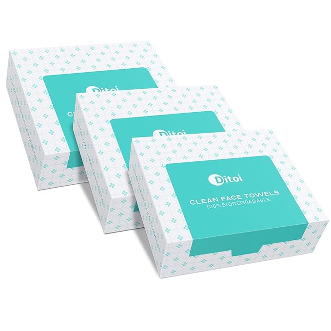 Face Towels, Face Towelettes XL, Ultra Soft Makeup Remover Dry Wipes, Thick