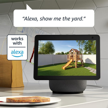 Blink Outdoor 4 (newest model), Wireless smart security camera, two-year battery, 1080p HD day and infrared night live view, two-way talk – 5 camera system