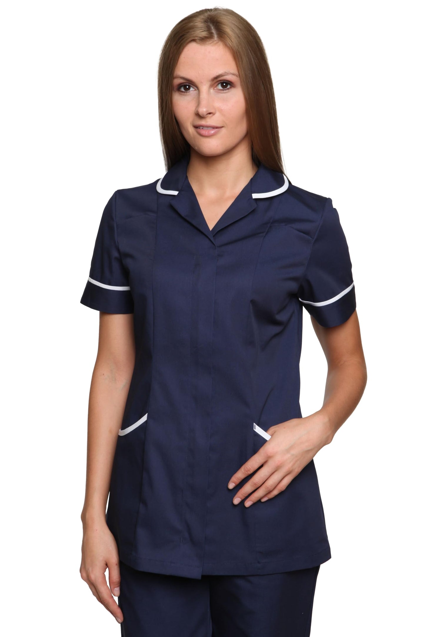Mirabella Health & Beauty Women's Nightingale Healthcare Tunic Uniform Navy-White 16 UK