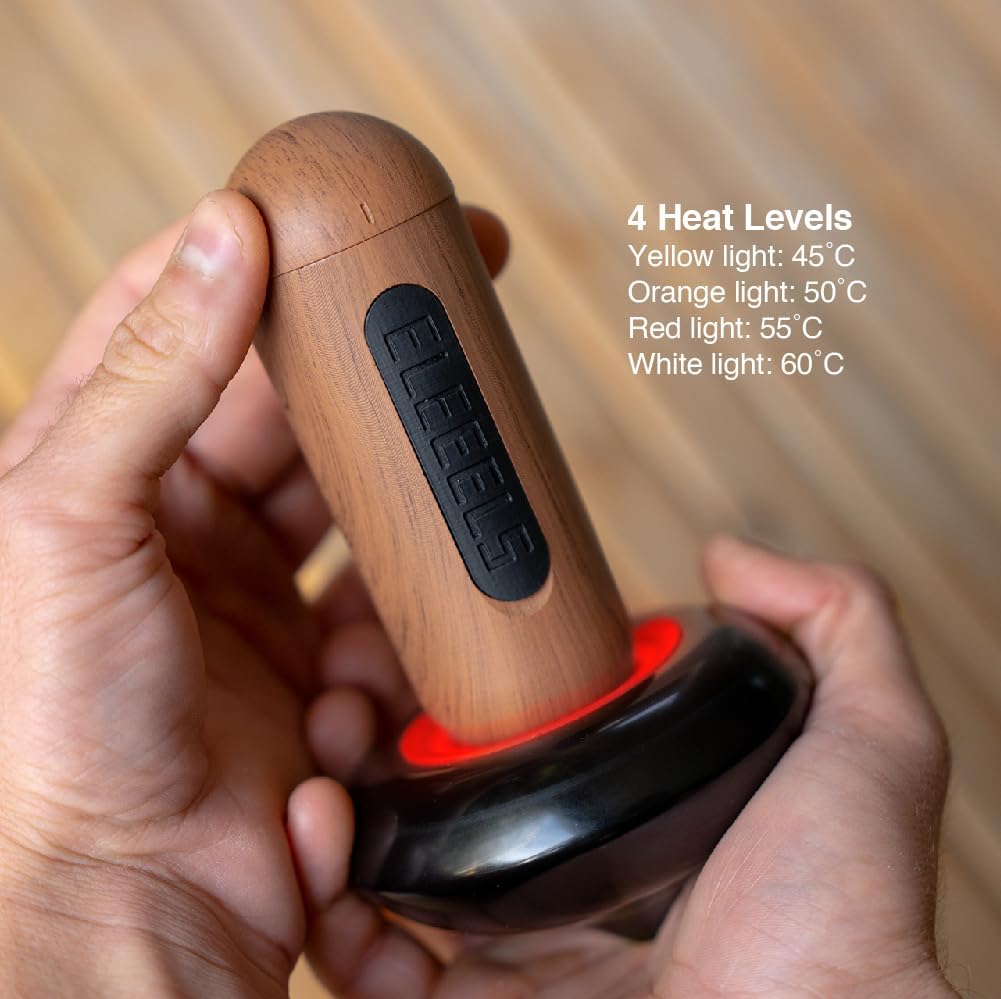 Cordless Hot Stone Massager, Portable Massage Stone Warmer with Adjustable Temperature, Electric Body Massager for Neck Back Shoulder Pain Relief & Deep Tissue Relaxation, Home Spa Therapy Tool