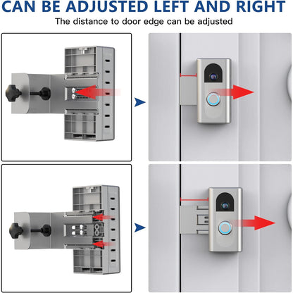 KIMILAR Anti-Theft Video Doorbell Mount Compatible with Ring/Blink Wireless Video Doorbell, Adjustable Mounting Bracket Accessories for Houses, Apartments, Businesses, Not for Security Door