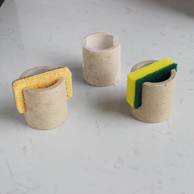 Natural Marble Travertine Sponge Holder