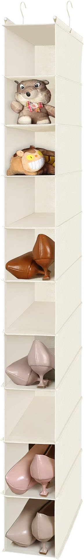 MAX Houser 10-Shelf Hanging Shoe Shelf Organizer, Hanging Shoe Storage