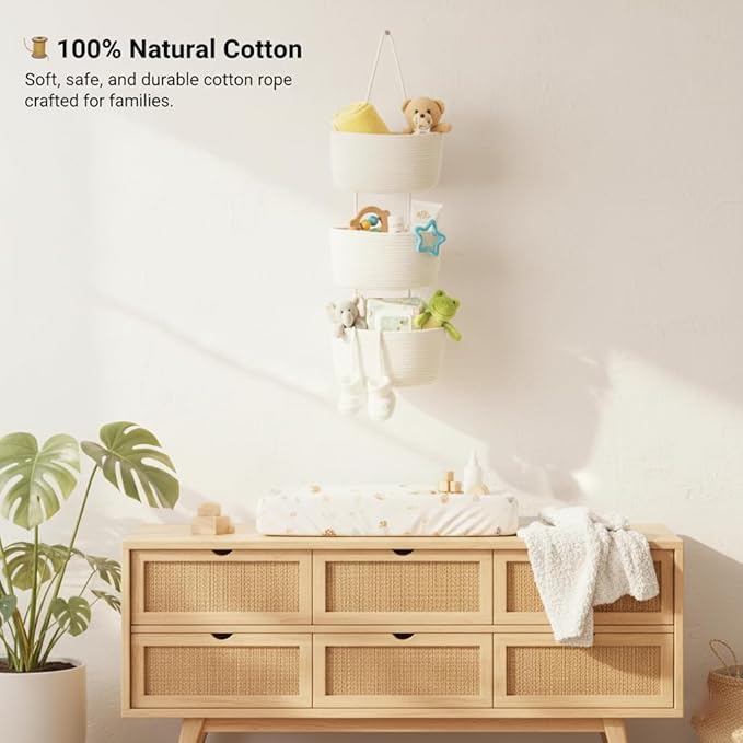 Over the Door Hanging Basket, Decorative Hanging Basket Storage, Organizing