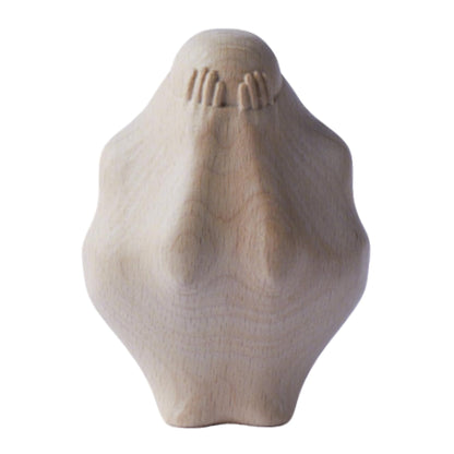 Wooden Sculpture of Person Trapped in Wood – 4.5" Abstract Human Figurine, Unique Modern Desk Decor, Artistic Gift Idea, Gifts for Healers