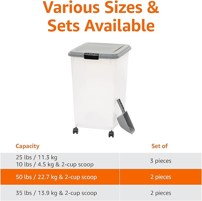Amazon Basics Airtight Pet Food Storage Container