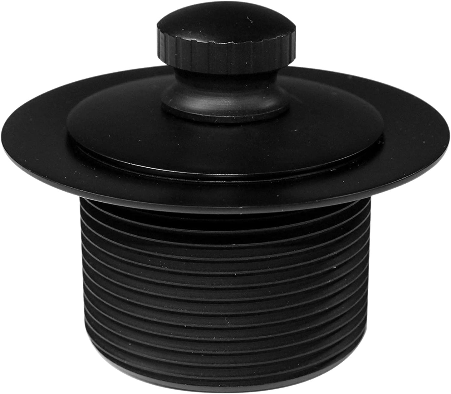 Westbrass D4972-4-62 1-1/2" Bath Waste & Overflow Assembly with Pull Drain Stopper and Two-Hole Faceplate Top Elbow - Sch. 40 PVC, Matte Black (4-Pack)