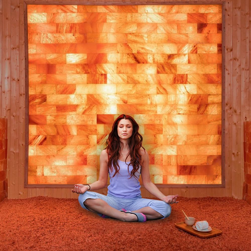 4 Himalayan Salt Bricks 8"x4"x2" For Build Spa Sauna | Himalayan Pink Salt Block For Home Decor & Salt Wall | Block 5.5Lbs Home Improvement