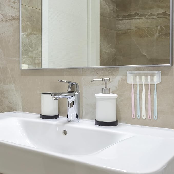 5 Slots Wall Mount Toothbrush Holder
