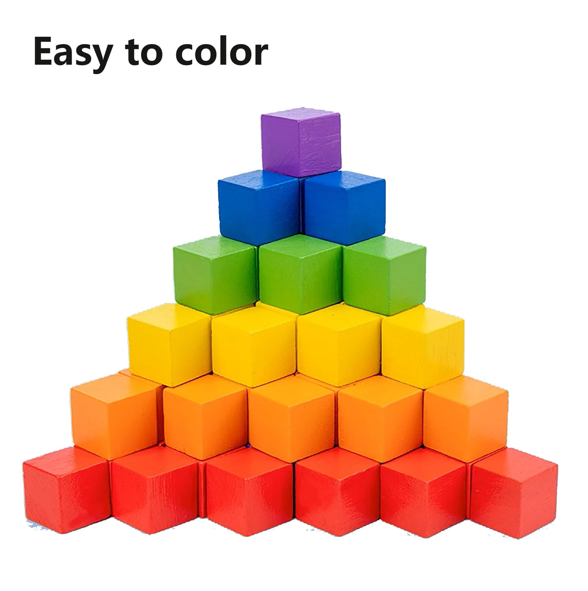 Ninekong 30 Pack Unfinished Wood Blocks 2 Inch - Solid Pine Wooden Cubes for Crafts, Sanded Smooth Natural Wood Squares for Painting, DIY Projects, Puzzle Making & Home Decor