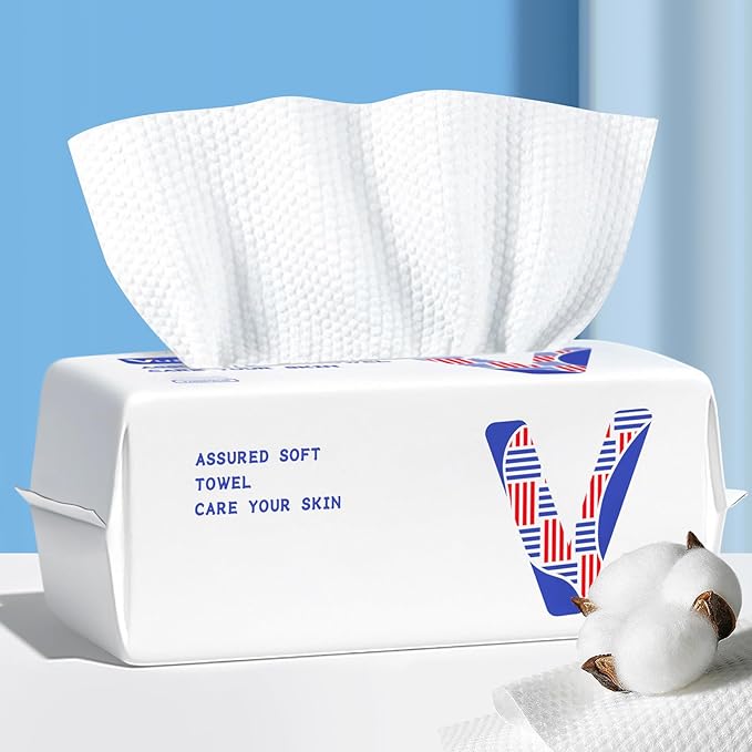Face Towels Disposable Cotton Facial Towels, Drying Tissue