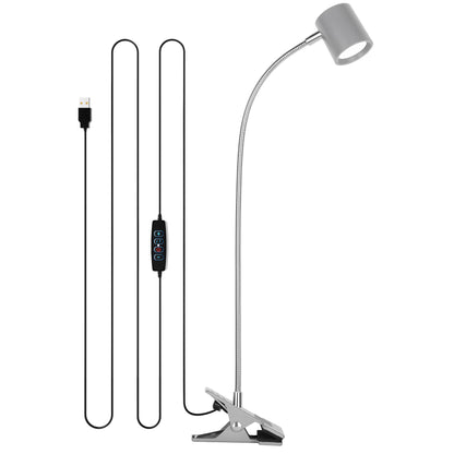 Dott Arts Desk Lamp,USB Clip On Light,Book Lights for Reading at Night,3 Color Modes,10 Brightness Clamp Lights,360° Gooseneck LED Reading Light for Books in Bed,Eye-Care for Home Office,Headboards