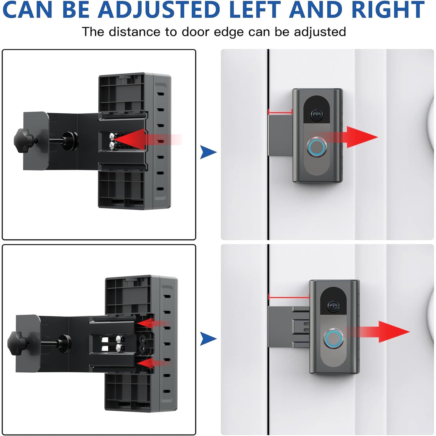 KIMILAR Anti-Theft Video Doorbell Mount Compatible with Ring/Blink Wireless Video Doorbell, Adjustable Mounting Bracket Accessories for Houses, Apartments, Businesses, Not for Security Door