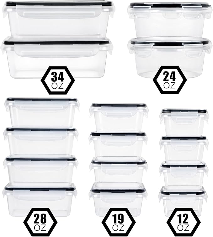 32 Piece Food Storage Container