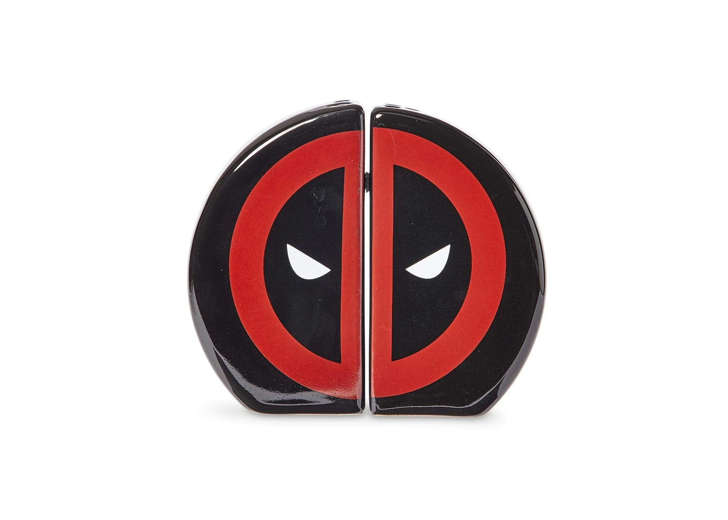 Marvel Deadpool Salt and Pepper Shaker Set - Novelty Red & Black Ceramic Shakers - Cute Kitchen & Table Accessories - Funny Seasoning Holder - Home Cooking Items - Superhero Movie & Comic Stuff Gifts
