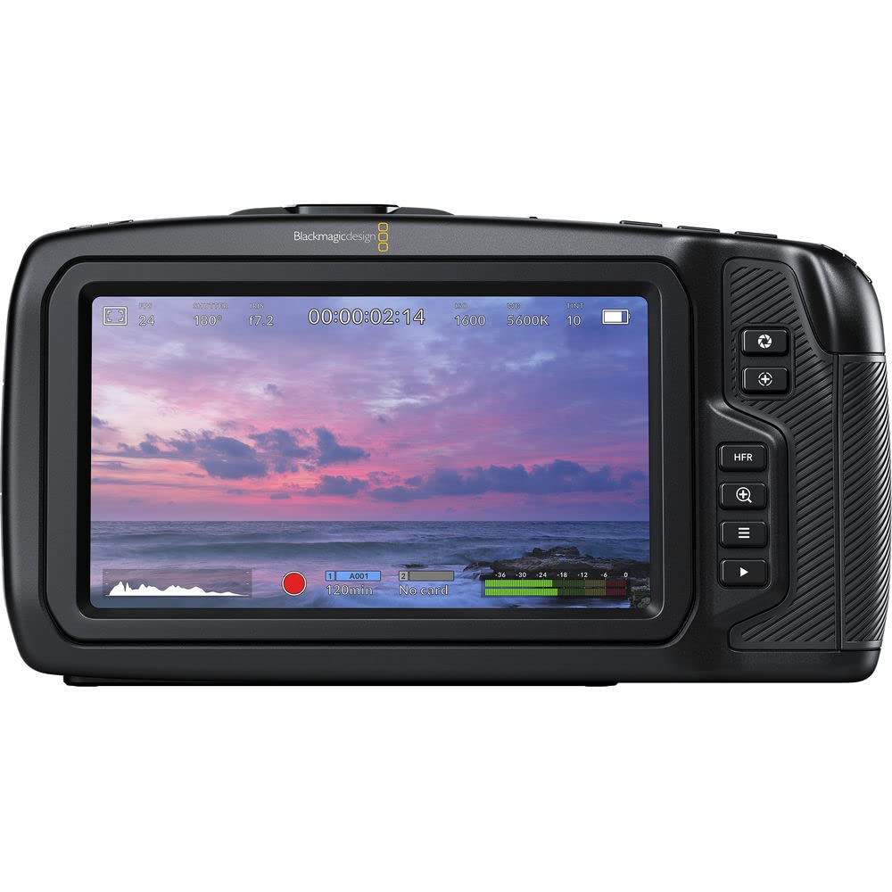Blackmagic Design Pocket Cinema Camera 4K (CINECAMPOCHDMFT4K) + 4K Monitor + 2 x 64GB Memory Card + 3 x LPE6 Battery + External Charger + Card Reader + LED Light + Corel Photo Software + More