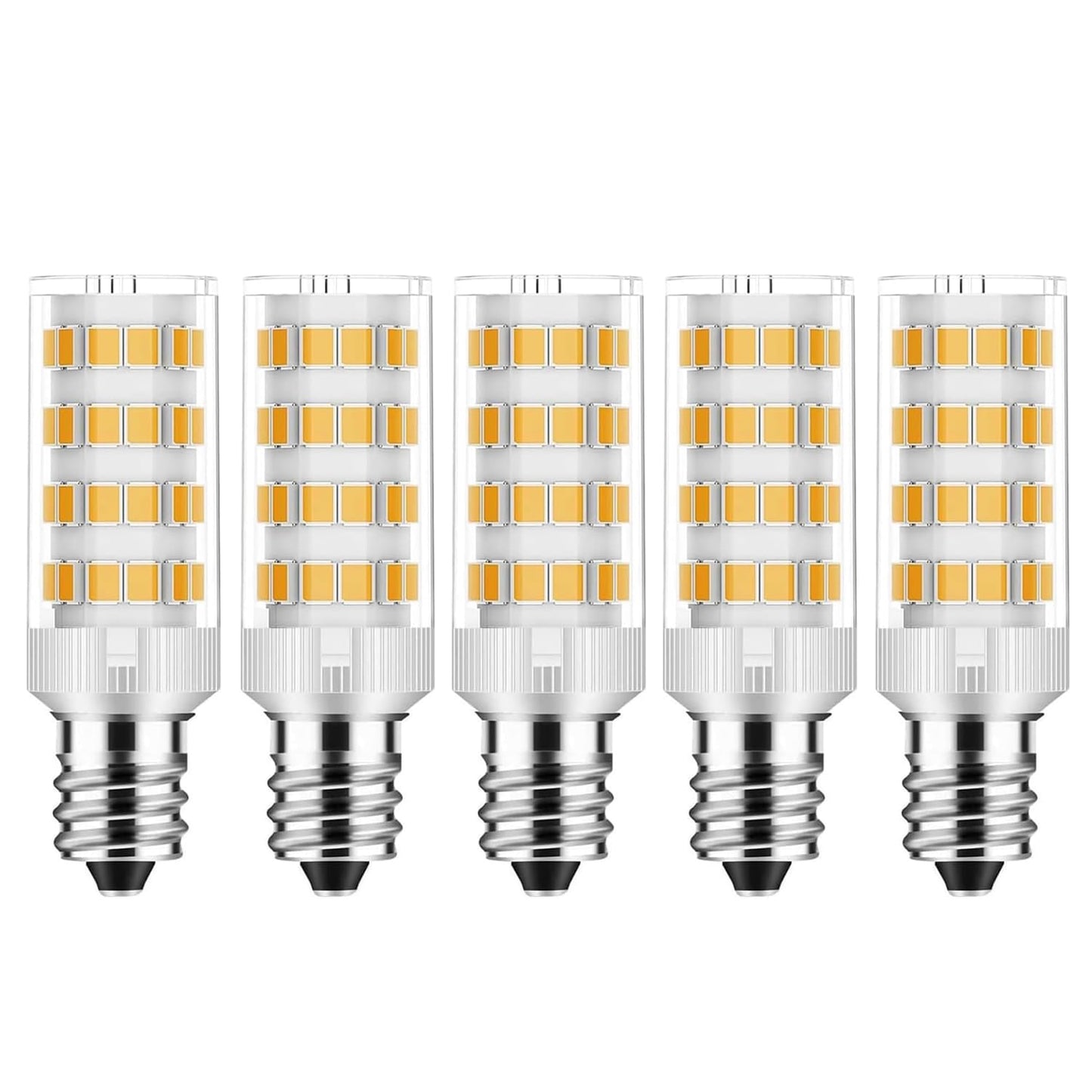 Lmwxov Salt Lamp Bulbs E12 T20 C7 5W 110V 2700K Warm White Light 500lm for Himalayan Salt Lamps & C7 Replacement Bulbs, Dimmable,Night Lights - 5Pack (5)
