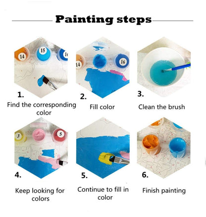 Personalised Paint by Numbers Photo Custom Paint by Numbers Kit，DIY Digital Paint by Numbers Kits for Children, Adult Beginners，Drawing Canvas with Brushes and Acrylic(40CM*50CM 36Colors No Frame）