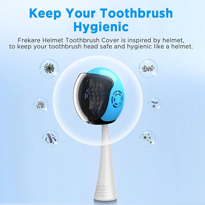 Helmet Toothbrush Covers Caps, Fits Most Manual and Electric Tooth Brushes