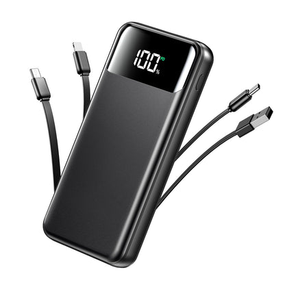 Portable Charger, 50000mAh Power Bank with Built in Cables, 22.5W Fast Charging Battery Pack, Portable Phone Charger for Travel Camping Essential,PowerBank Compatible with iPhone 17/16/15/14-Dark