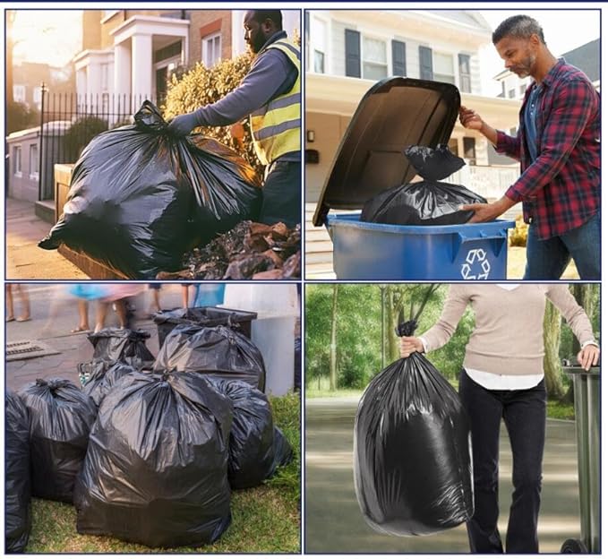 Teivio Trash Bags, 30-33 Gallon,