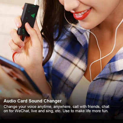 2.95 x 1.38 x 0.43inch Voice Changer for Portable Microphone Sound Effect Live Broadcast Voice Disguiser for Mobile Phone PC Laptops Games