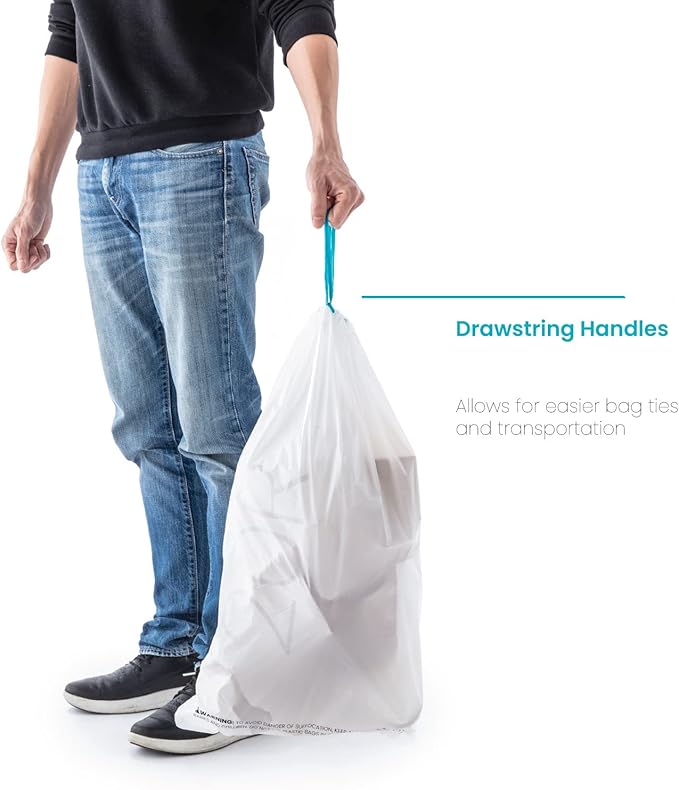 Home Zone Living 2-Pack 5 Gallon Kitchen Trash Bags