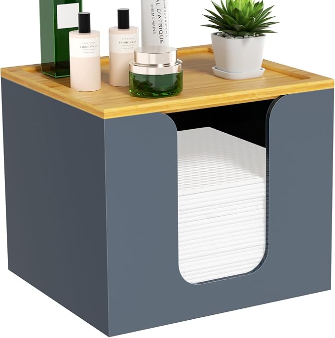VITVITI Disposable Face Towel Holder Box, Acrylic Facial Towel Container