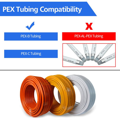 10 Pack 1/2" PEX Elbow Fittings, Brass Fittings for PEX Tubing Pipe (1/2" Elbow, 10)