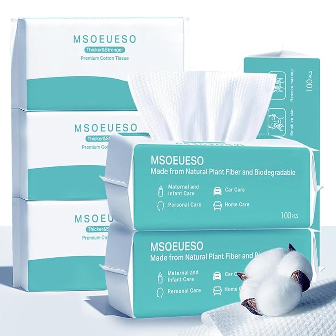 Soft Dry Wipes Cotton Facial Tissues, Cotton Face Towel