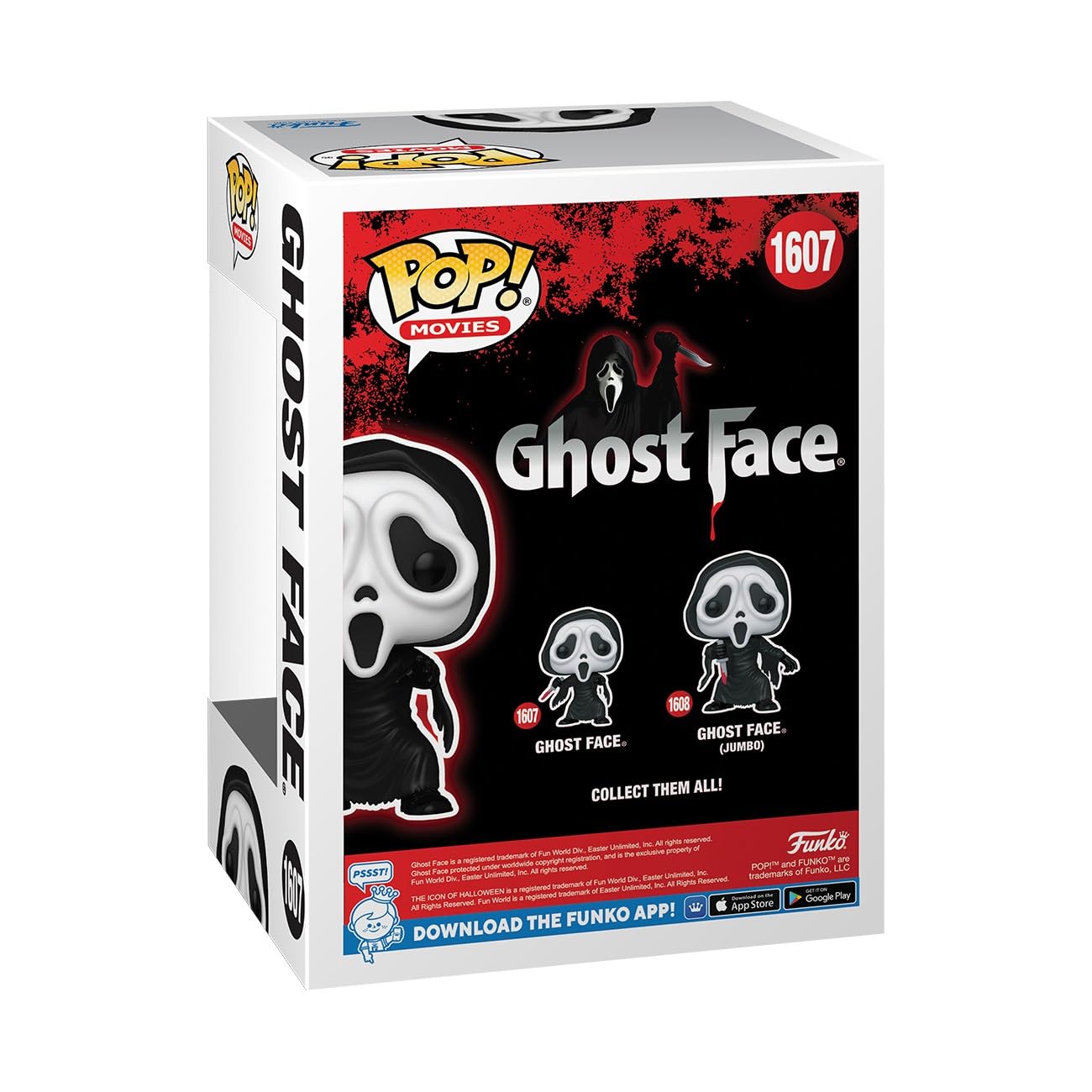 Funko POP! Movies: Ghostface - Ghostface - Glow in The Dark - Collectable Vinyl Figure - Gift Idea - Official Merchandise - for Kids & Adults - Horror Fans