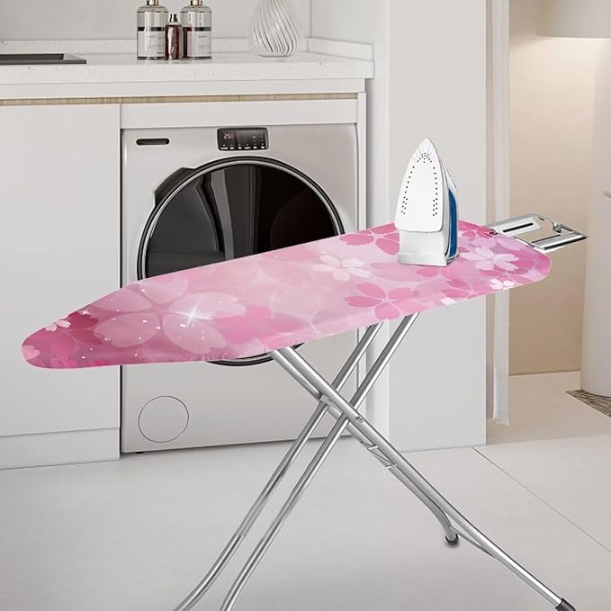 Pink Iron Board Cover Cherry Blossom Ironing Board Cover and Pad Soft Stain