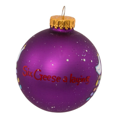 Kurt Adler Twelve Days of Christmas Ball Ornament, 65mm, Set of 12
