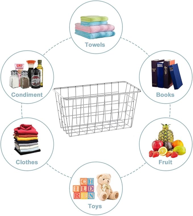 2 Pack Hanging Storage Basket, Bathroom Basket, Household Goods,