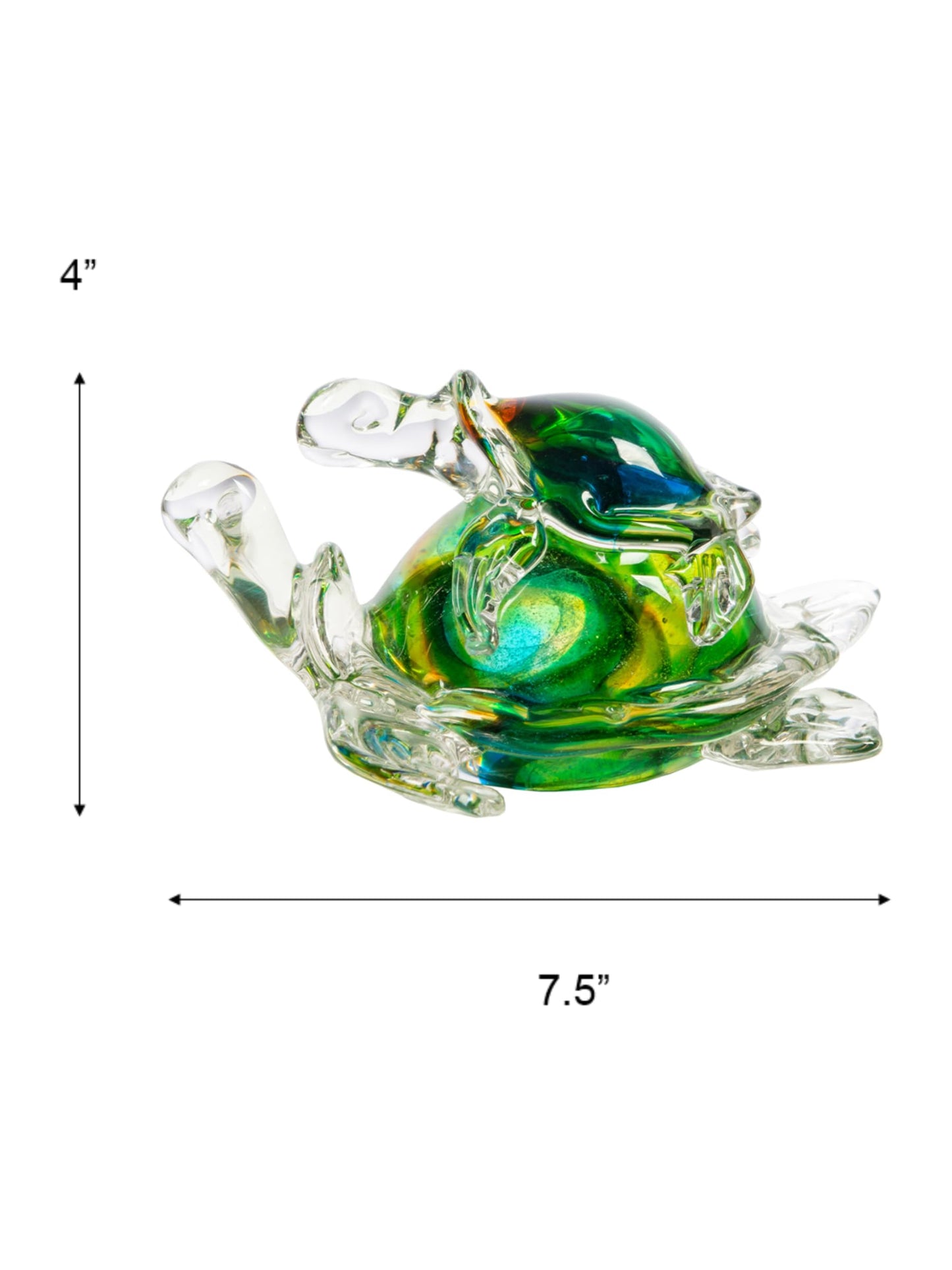 Dale Tiffany AS14072 Colorful Sea Turtle Figurine