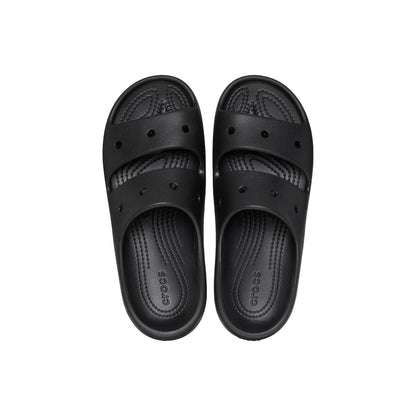 Crocs Unisex Adults, Classic Sandal v2, Black, 5 UK Men/ 6 UK Women