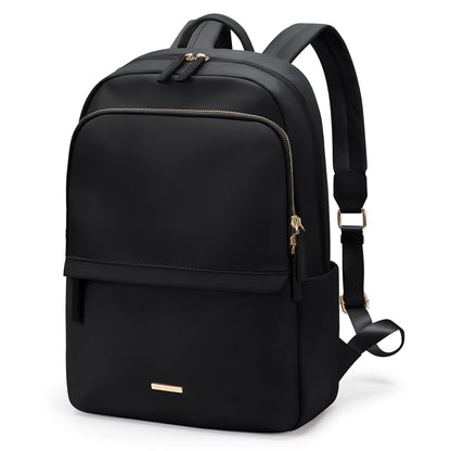 GOLF SUPAGS Laptop Backpack for Women Slim Computer Bag Work Travel College Backpack Purse Fits 15.6 Inch Notebook (Black)