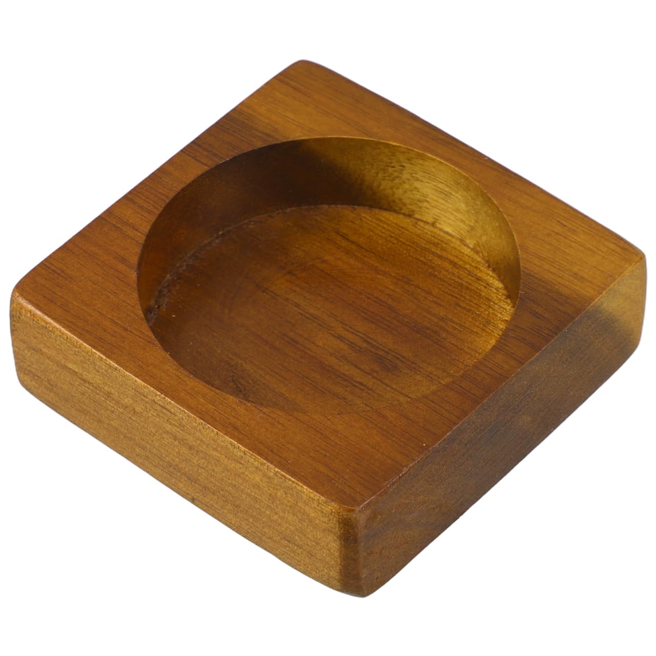 TOPPERFUN Salt and Pepper Tray, Wooden Grinder Base for Kitchen Counter, Acacia Wood Storage Holder for Salt Mill and Pepper Shaker, Non-Slip Countertop Organizer for Spice Set