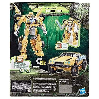 Transformers Toys Rise of the Beasts Film, Beast-Mode Bumblebee Action Figure, Ages 6 and up, 25 cm
