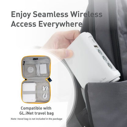 GL.iNet GL-SFT1200 (Opal) Portable Wifi Router for Travel, Wireless Access Point, Pocket Wifi 5 Abroad, Secure Vpn Router, Mobile Wireless Routers for Modem, Mini Routers for Hotel, Plane, Openwrt