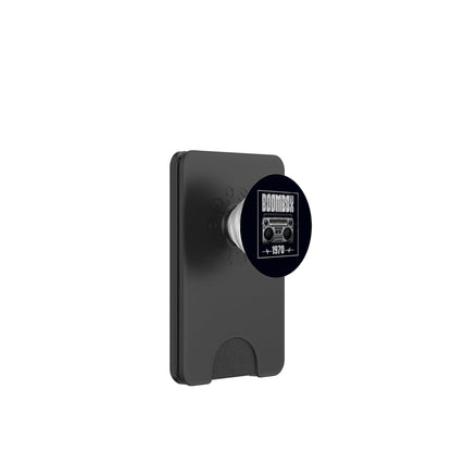 Boombox CD Player Cassette Audio AM FM Radio 1970 Birthday PopSockets PopWallet for MagSafe