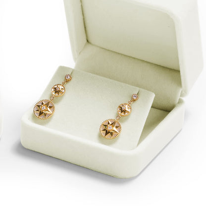 Oirlv Velvet Earring Gift Box Wedding Valentine's Day White Earrings Stud Case