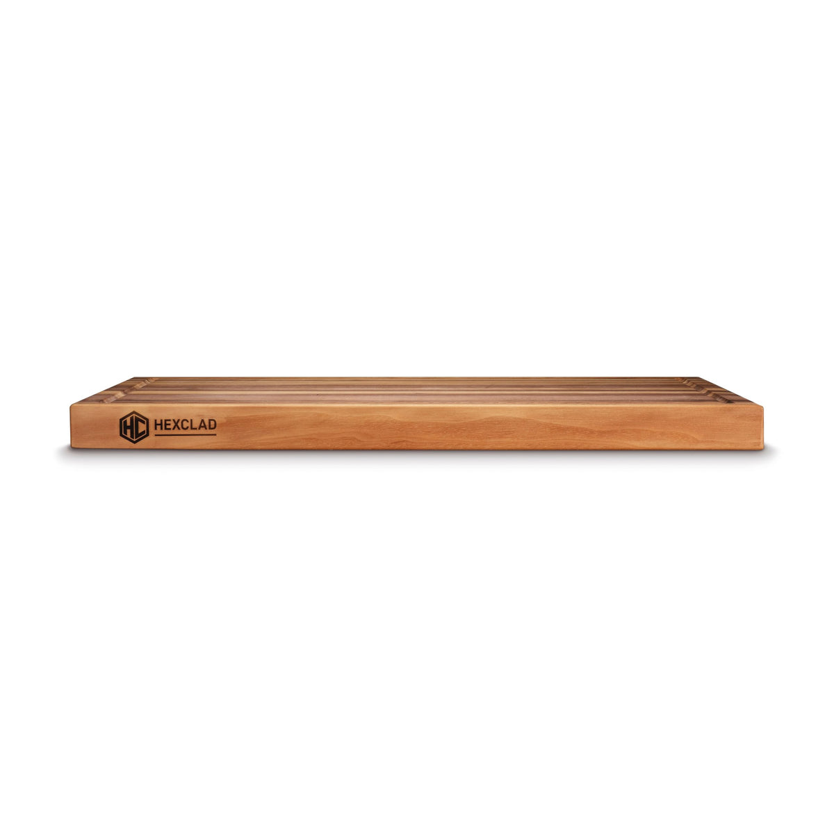 HexClad Large Walnut Cutting Board, Double-Sided with Juice Groove & Recessed Handles, Durable, Scratch-Resistant Hardwood, Great for Chopping, Carving & Serving, 13.75"x19.5"