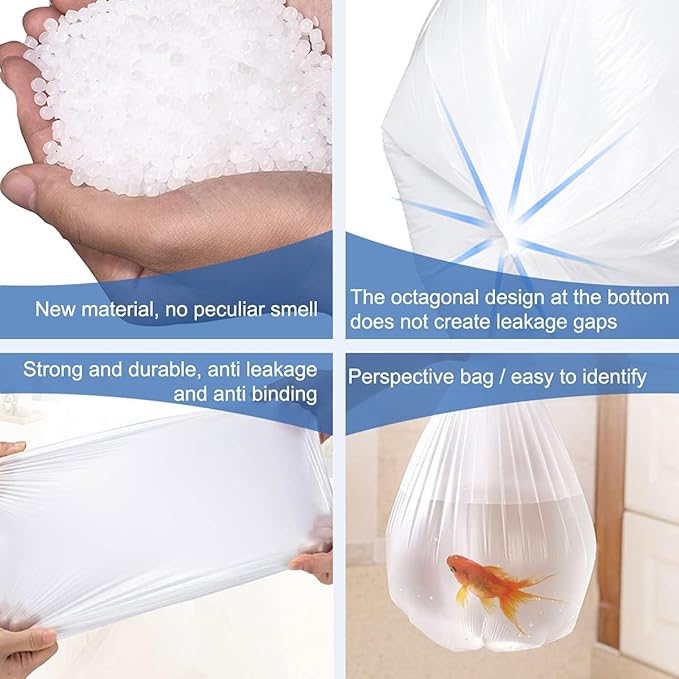 XUXRUS Small Trash Bags 1.2 Gallon