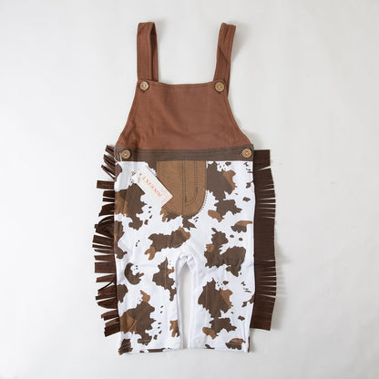 LXKIKMM Baby Toddler Boy Cowboy Outfit Rodeo Birthday Costume Woody 1-3 Months