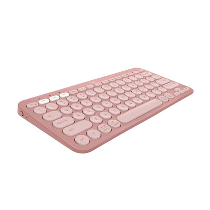 Logitech Pebble Keys 2 K380s, Multi-Device Bluetooth Wireless Keyboard with Customizable Shortcuts, Slim and Portable, Easy-Switch for Windows, macOS, iPadOS, Android, Chrome OS - Tonal Graphite