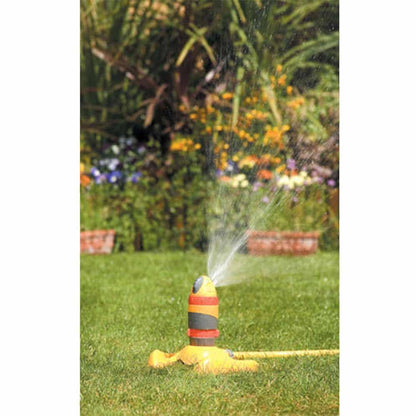 HOZELOCK Plastic Sprinkler Rotating Pro 314 m² : Large-area Base-mounted Spray Sprinkler (ø 20m),Ultra Even Coverage thanks to Hydraulic Motor and 2 Spray Patterns 360° Adjustable Steering [2336P0000]