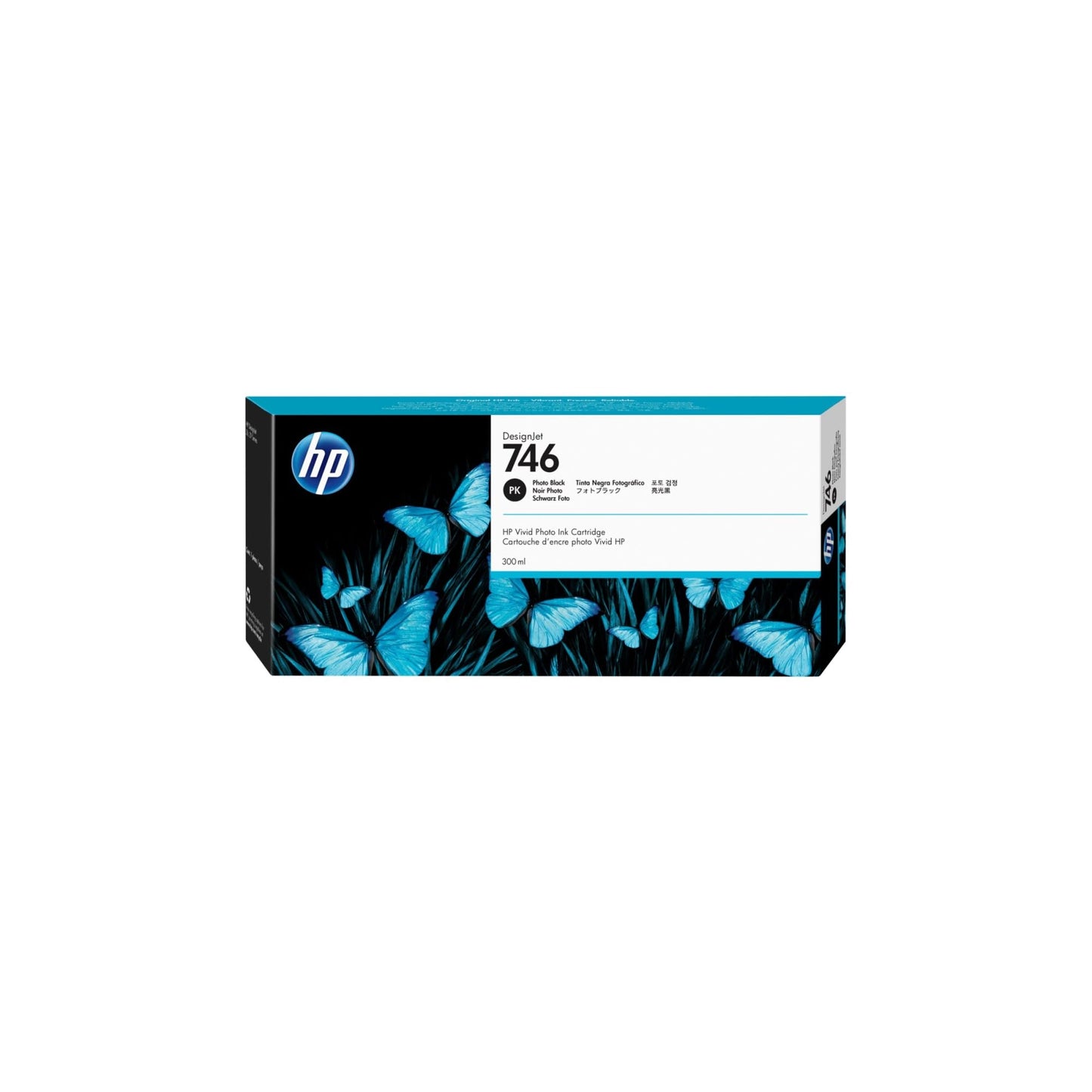 HP 746 Photo Black 300-ml Genuine Ink Cartridge (P2V82A) for DesignJet Z6 & Z9+ Large Format Printers